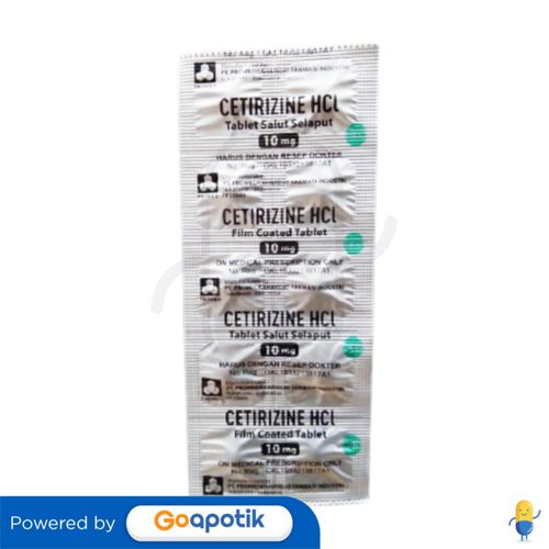 CETIRIZINE HCL PROMED 10 MG STRIP 10 TABLET