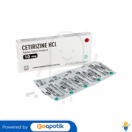 CETIRIZINE HCL PROMED 10 MG BOX 100 TABLET