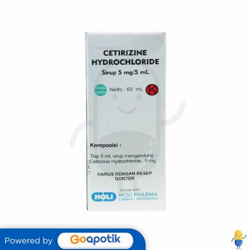 CETIRIZINE HYDROCHLORIDE HOLI 5 MG/5 ML SYRUP 60 ML