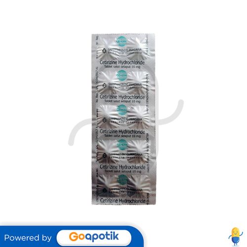 CETIRIZINE HYDROCHLORIDE SAMPHARINDO 10 MG TABLET