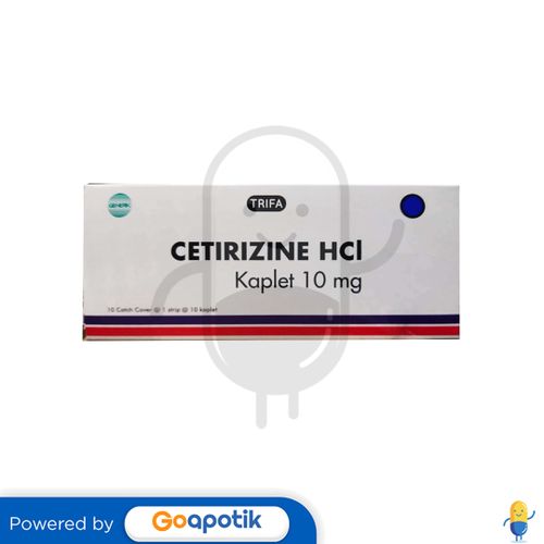 CETIRIZINE HYDROCHLORIDE TRIFA 10 MG BOX 100 KAPLET