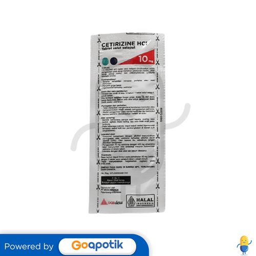 CETIRIZINE HCL OGB DEXA MEDICA 10 MG STRIP 10 KAPSUL