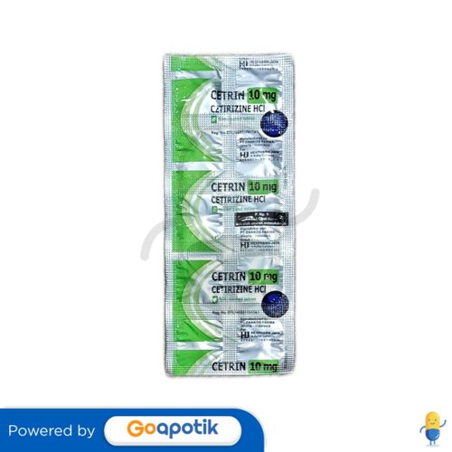 CETRIN 10 MG STRIP 10 TABLET