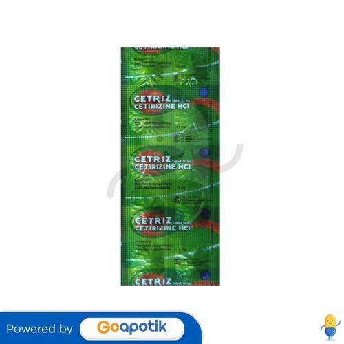 CETRIZ 10 MG STRIP 10 TABLET