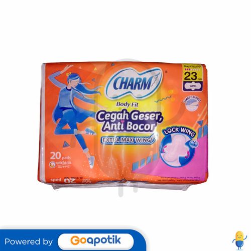 CHARM BODY FIT EXTRA MAXI WING 23 CM PACK 20 PADS