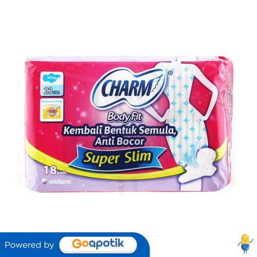 CHARM BODY FIT FRAGRANCE SUPER SLIM WING PACK 18 PCS