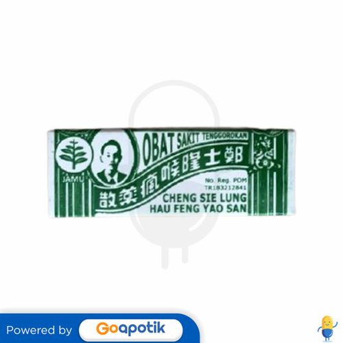 CHENG SIE LUNG HAU FENG YAO SAN OBAT SAKIT TENGGOROKAN TUBE 1.2 GRAM
