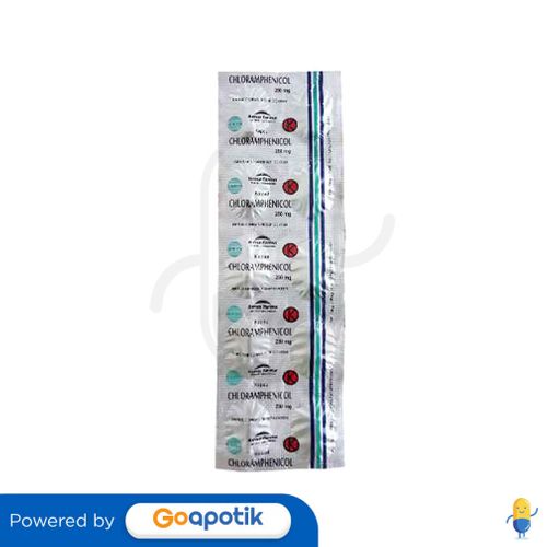 CHLORAMPHENICOL KIMIA FARMA 250 MG STRIP 10 KAPSUL