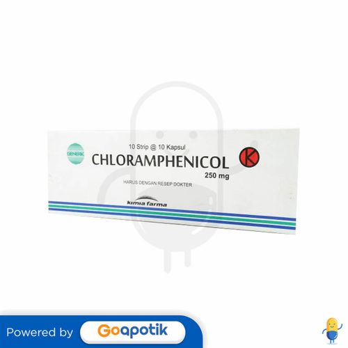 CHLORAMPHENICOL KIMIA FARMA 250 MG BOX 100 KAPSUL