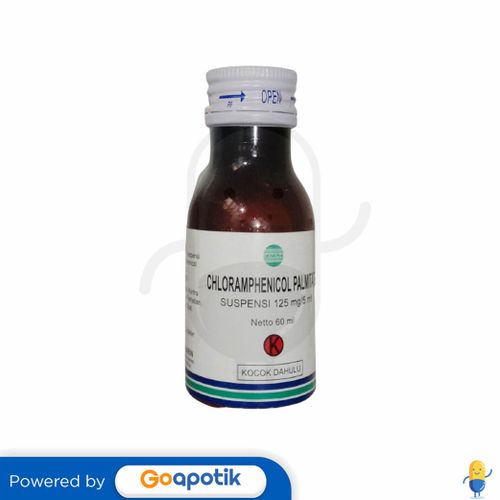 CHLORAMPHENICOL PALMITATE NOVAPHARIN 125 MG/5 ML SUSPENSI 60 ML