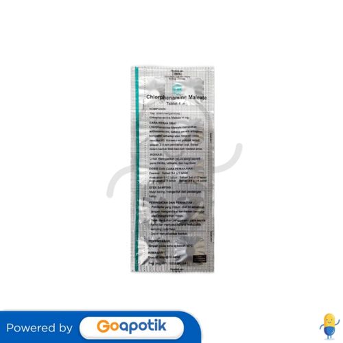 CHLORPHENAMINE MALEATE TRIFA 4 MG STRIP 10 TABLET