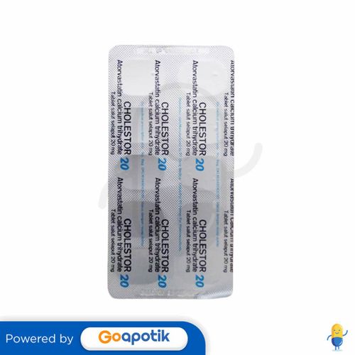 CHOLESTOR 20 MG STRIP 10 TABLET