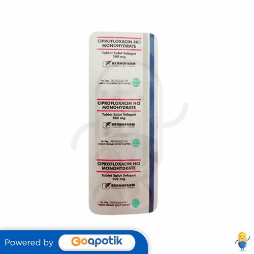 CIPROFLOXACIN BERNOFARM 500 MG STRIP 10 TABLET