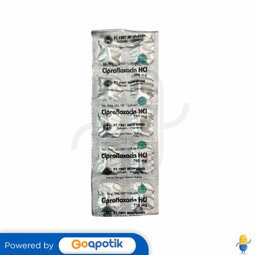 CIPROFLOXACIN HCL FIRST MEDIPHARMA 500 MG KAPLET