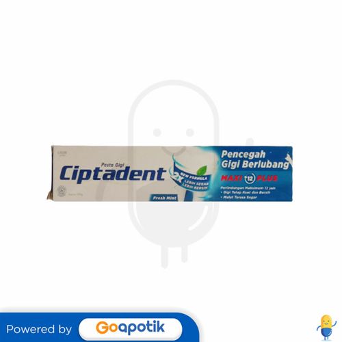 CIPTADENT MAXI 12 PLUS FRESH MINT PASTA GIGI 190 GRAM TUBE