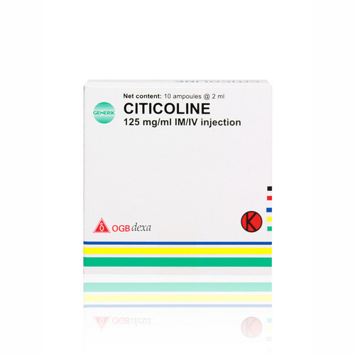 CITICOLINE OGB DEXA MEDICA 125 MG/ML INJEKSI 2 ML AMPUL