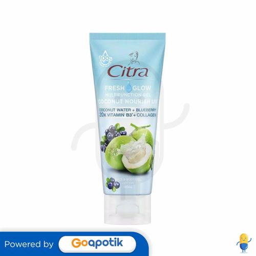 CITRA FRESH GLOW MULTIFUNCTION GEL COCONUT NOURISH UV 180 ML TUBE