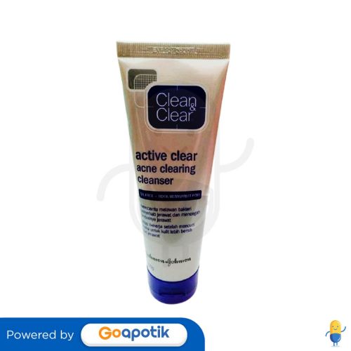 CLEAN & CLEAR ACTIVE CLEAR ACNE CLEARING CLEANSER 50 GRAM TUBE