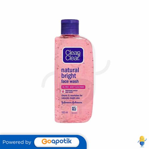 CLEAN & CLEAR NATURAL BRIGHT FACE WASH 100ML