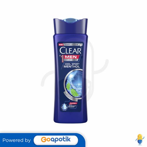 CLEAR MEN SHAMPOO COOL SPORT MENTHOL 170 ML BOTOL