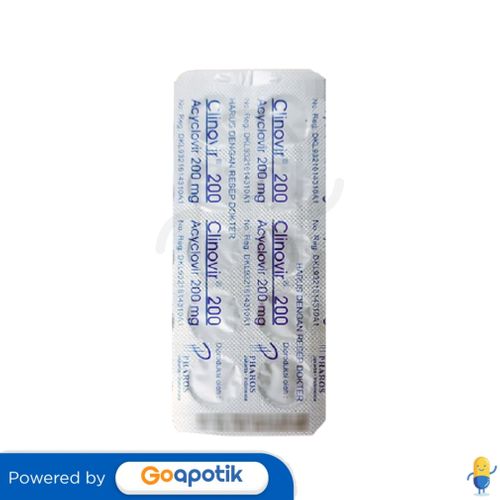 CLINOVIR 200 MG STRIP 10 TABLET