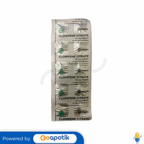 CLOMIFENE CITRATE MEPRO 50 MG STRIP 10 TABLET