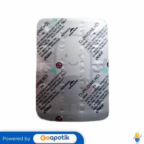 CLONIDINE KIMIA FARMA 0.15 MG STRIP 10 TABLET