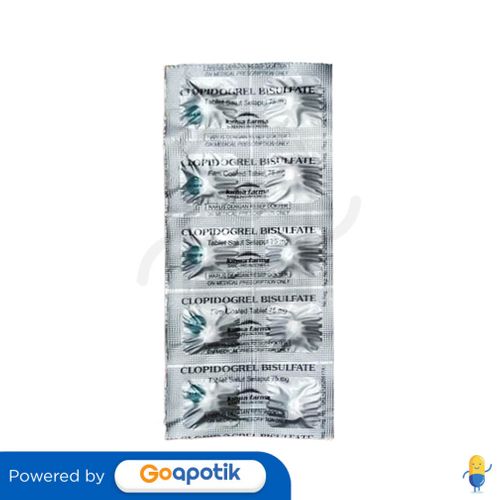 CLOPIDOGREL KIMIA FARMA 75 MG STRIP 10 TABLET