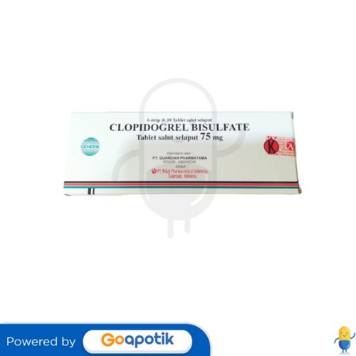 CLOPIDOGREL BISULFATE NULAB 75 MG BOX 60 TABLET