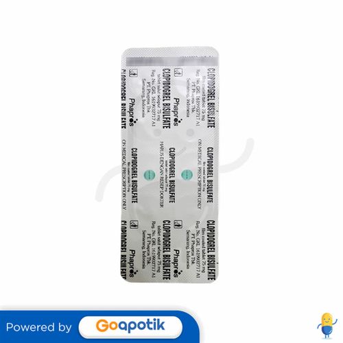 CLOPIDOGREL BISULFATE PHAPROS 75 MG STRIP 10 TABLET