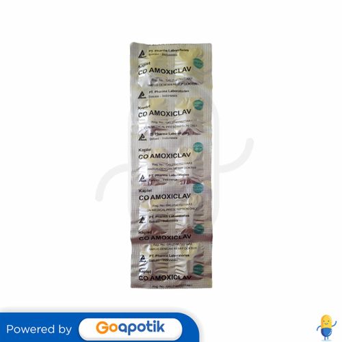 CO-AMOXICLAV PHARMA LAB STRIP 10 KAPLET