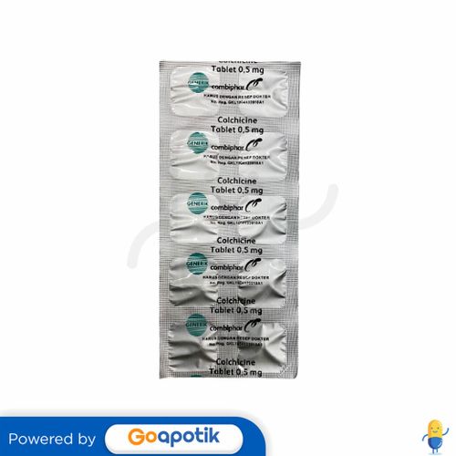 COLCHICINE COMBIPHAR 0.5 MG STRIP 10 TABLET