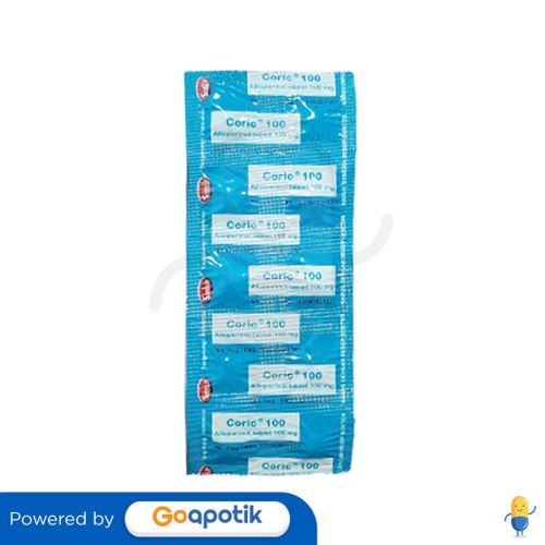 CORIC 100 MG STRIP 10 TABLET