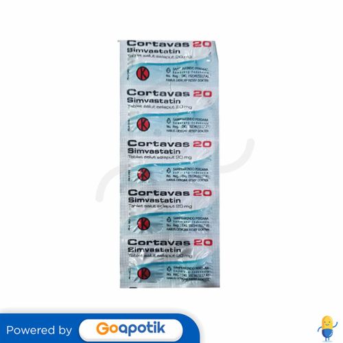 CORTAVAS 20 MG STRIP 10 TABLET