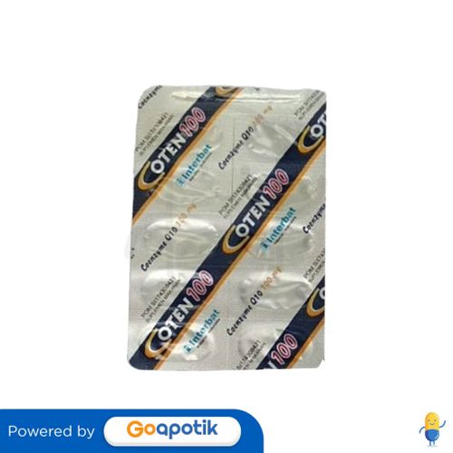 Coten 100 Strip 10 Kapsul Kegunaan Efek Samping Dosis Dan Aturan Pakai