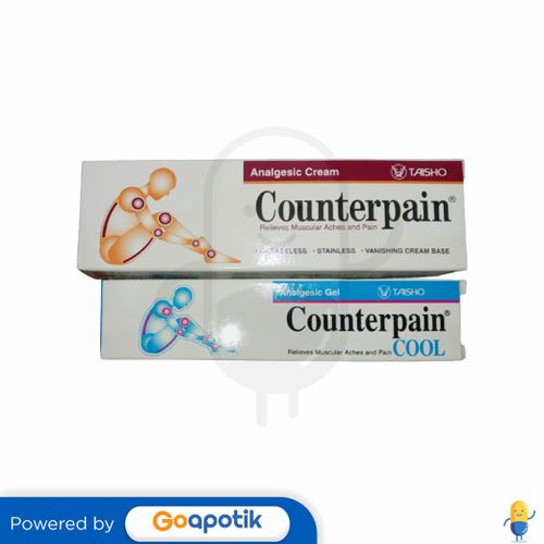 COUNTERPAIN CREAM 30 GRAM TUBE FREE COUNTERPAIN COOL 15 GRAM TUBE