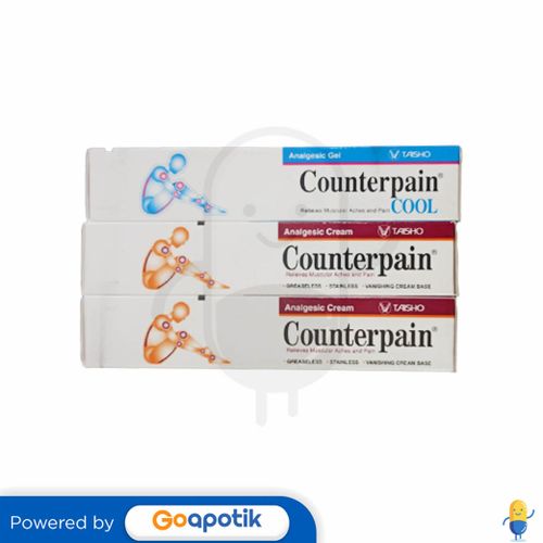 COUNTERPAIN CREAM 60 GRAM TUBE 2 PCS FREE COUNTERPAIN COOL 60 GRAM