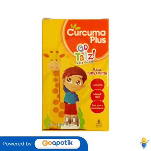 CURCUMA PLUS GO TALZ RASA JERUK BOTOL 20 TABLET