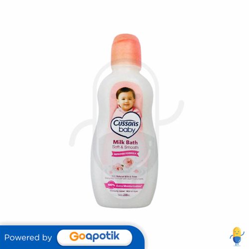 CUSSONS BABY MILK BATH SOFT & SMOOTH 200 ML BOTOL