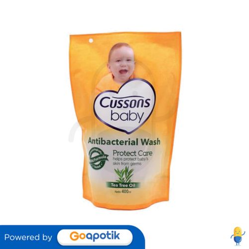 CUSSONS BABY ANTIBACTERIAL WASH PROTECT CARE TEA TREE OIL 400 ML