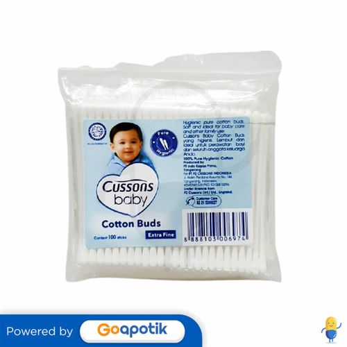 CUSSONS BABY COTTON BUDS EXTRA FINE PACK 100 PCS