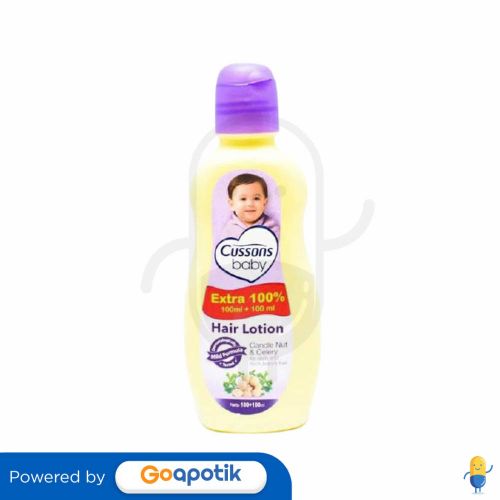 CUSSONS BABY HAIR LOTION CANDLE NUT AND CELERY 100+100 ML