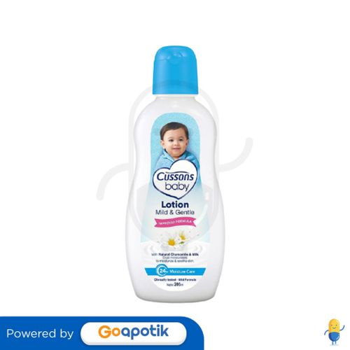 CUSSONS BABY LOTION MILD AND GENTLE 200 ML BOTOL