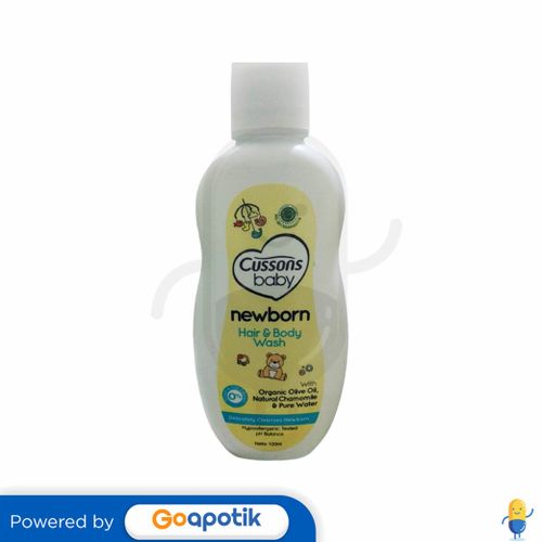 CUSSONS BABY NEWBORN HAIR & BODY WASH 100 ML BOTOL
