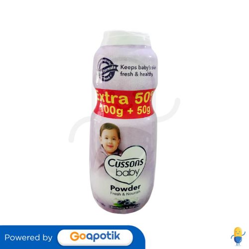 CUSSONS BABY POWDER FRESH & NOURISH 100 GRAM EXTRA 50 GRAM