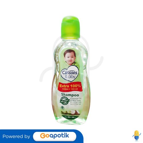 CUSSONS BABY SHAMPOO COCONUT OIL & ALOE VERA 100+100 ML