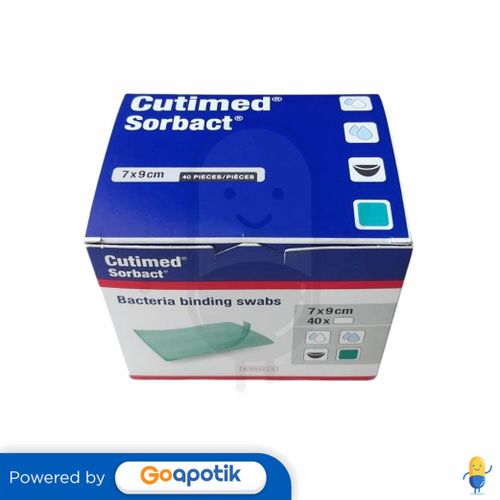 CUTIMED SORBACT SWAB 7 X 9 CM BOX 40 PCS