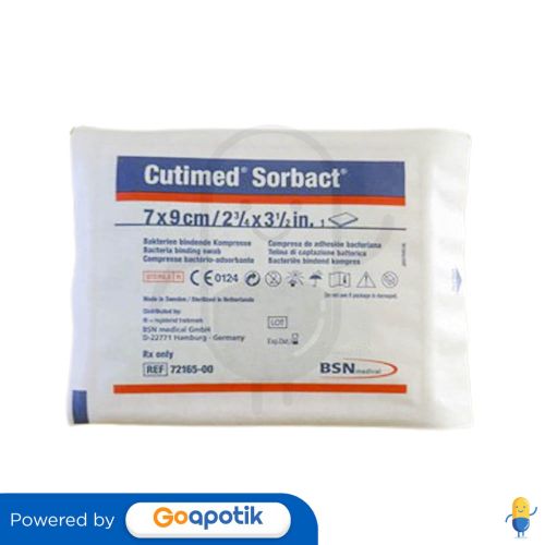 CUTIMED SORBACT SWAB 7 X 9 CM SATUAN