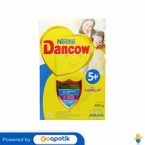 DANCOW 5+ NUTRITODS USIA 5-12 TAHUN RASA COKELAT 400 GRAM BOX