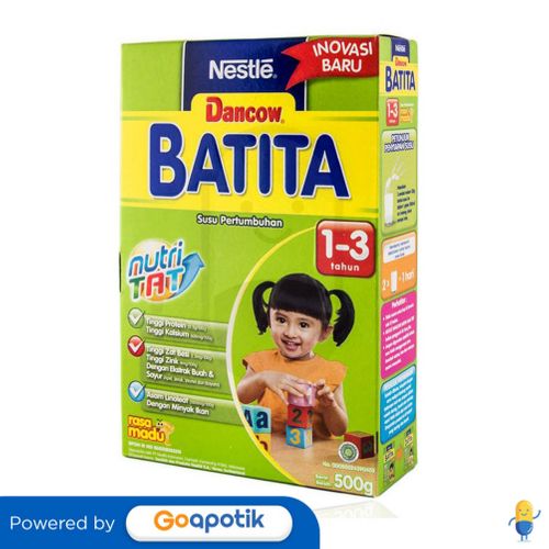 DANCOW BATITA USIA 1-3 TAHUN RASA MADU 500 GRAM BOX